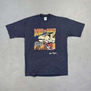 Vintage Born to Roam Single Stitch Cal Cru Striped T-Shirt Men's Large